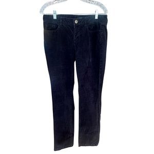 J. Crew Black Corduroy Stretch Straight Leg / Waist 30